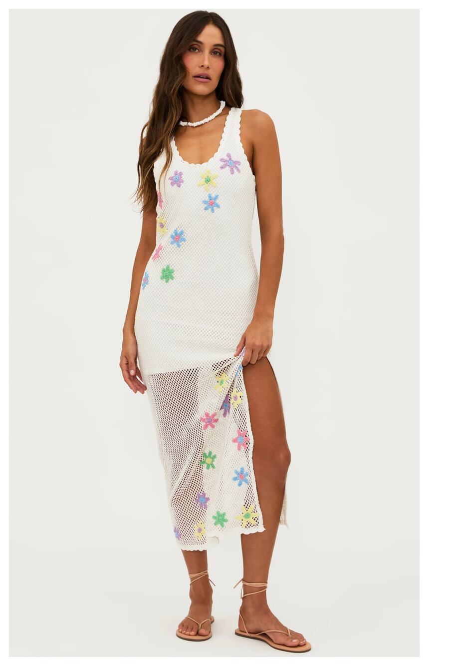 NEW Beach Riot Diana Mesh Midi Dress Size Small